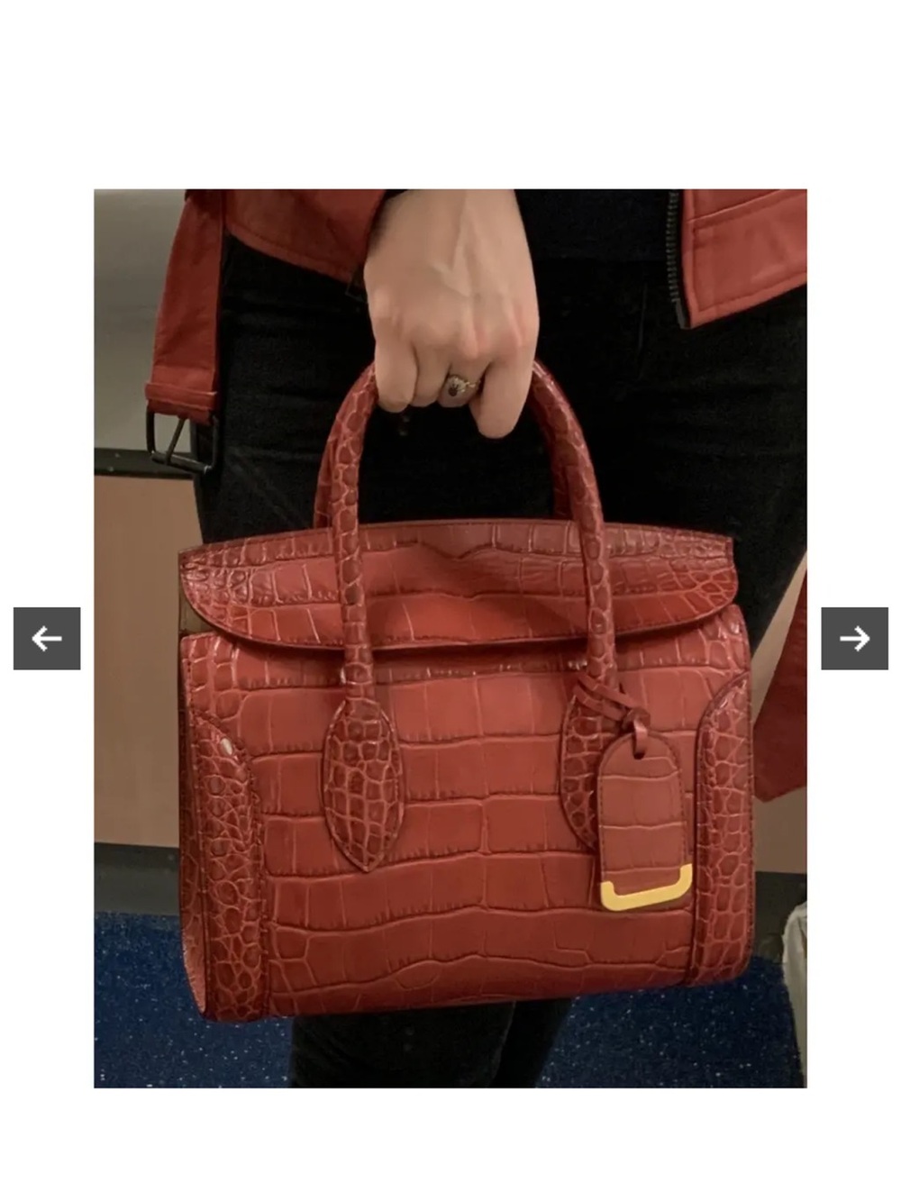 Alexander McQueen croc embossed bag 🔥 stunning 🔥